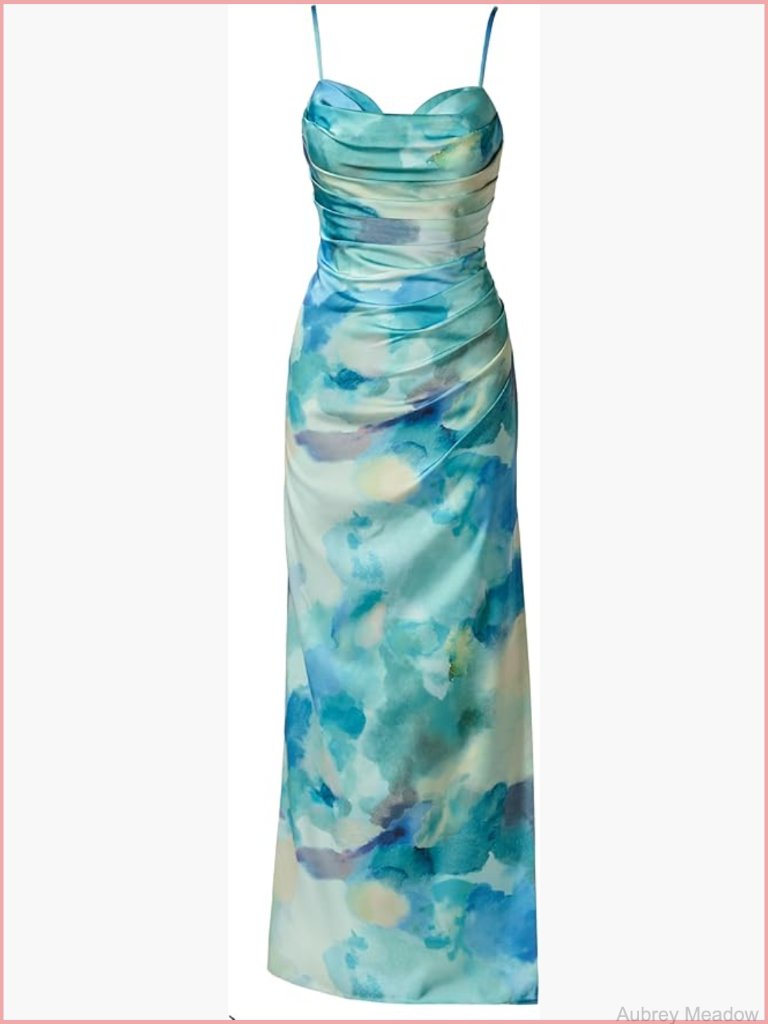 Midi Sheath Dress With Halter Neck & Ruffle Detail